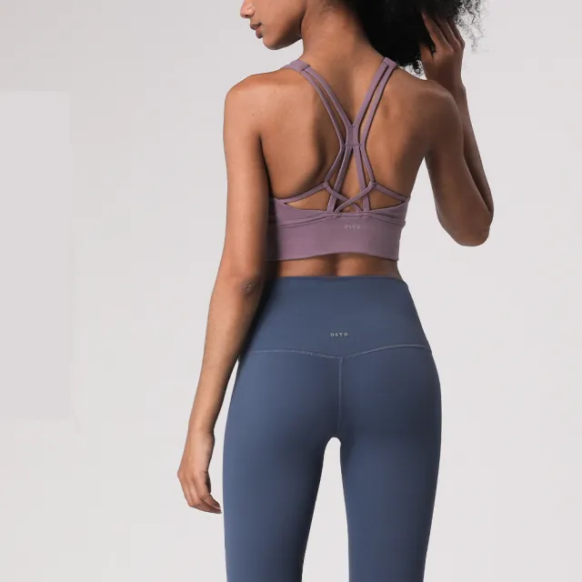 Women's Sling Cross Beautiful Back Sports Underwear Bean Paste Powder - Shop at LoveMi