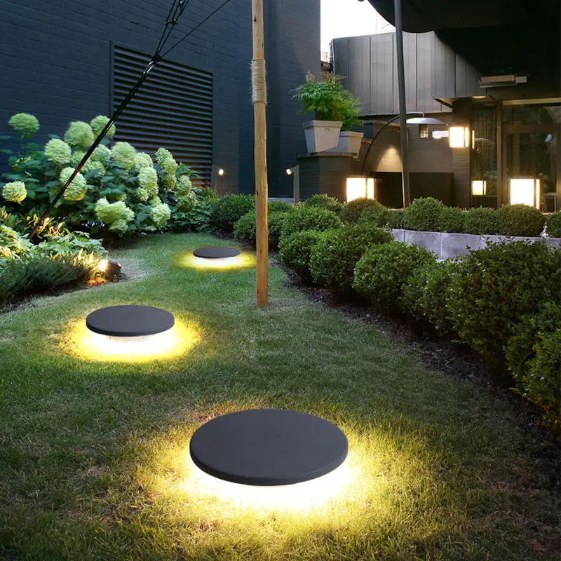 Eco-friendly black stone shape lamp garden Light