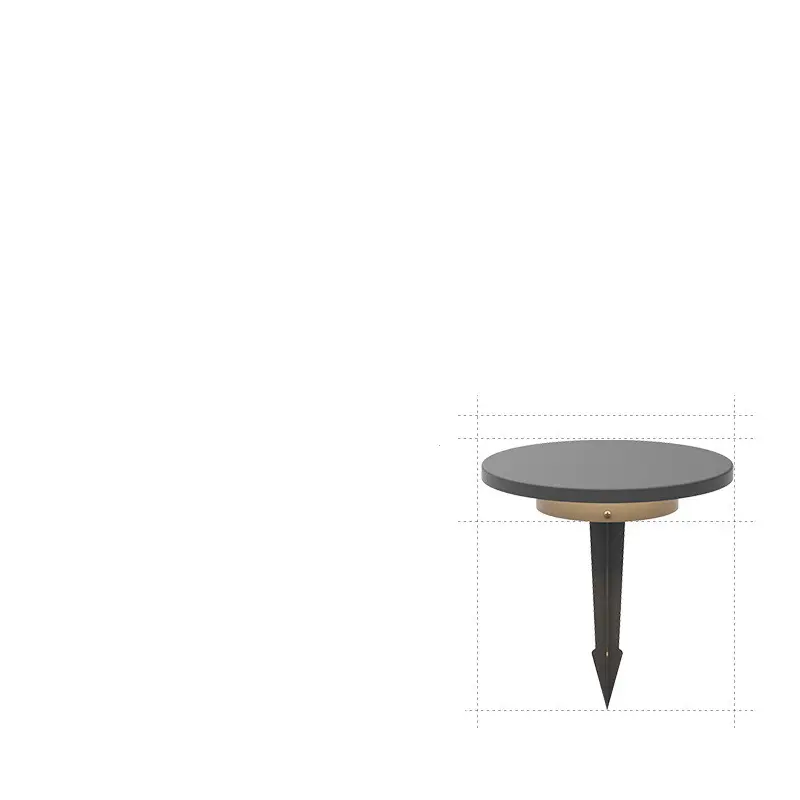 Eco-friendly black stone shape lamp garden Light