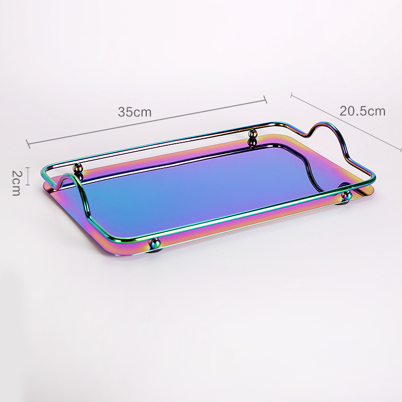 Mirror colorful tray