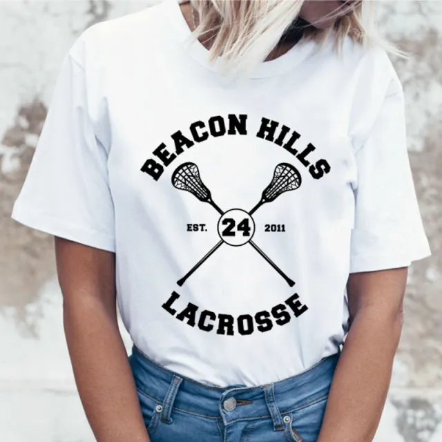 Printed Round Neck Graphic T shirt Short Sleeves K - Shop at LoveMi