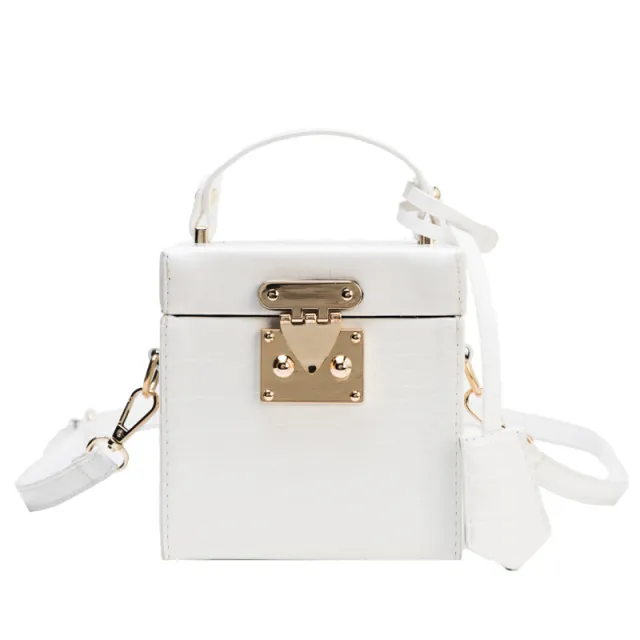 Pajamas Retro Lock Portable Box Bag White - Shop at LoveMi