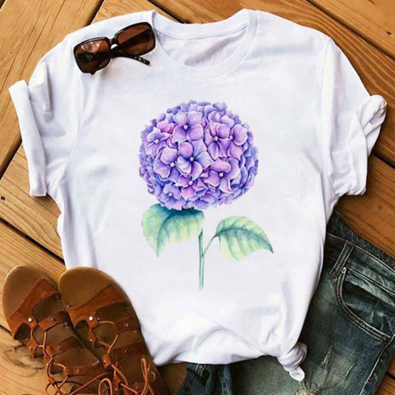 Title 4, Floral Pattern Printed Loose Summer Casual Ladi...