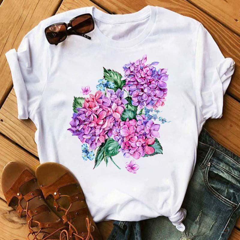 Title 11, Floral Pattern Printed Loose Summer Casual Ladi...