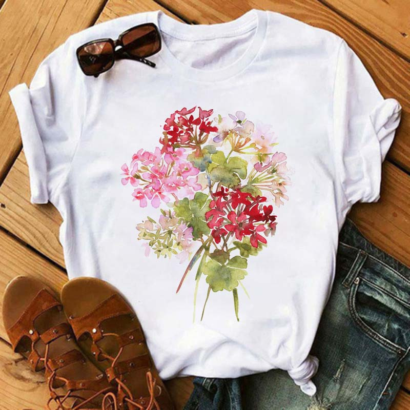 Title 9, Floral Pattern Printed Loose Summer Casual Ladi...