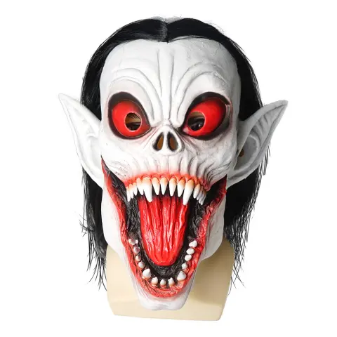 Vampire Morbias Mask Halloween Scary Play Latex