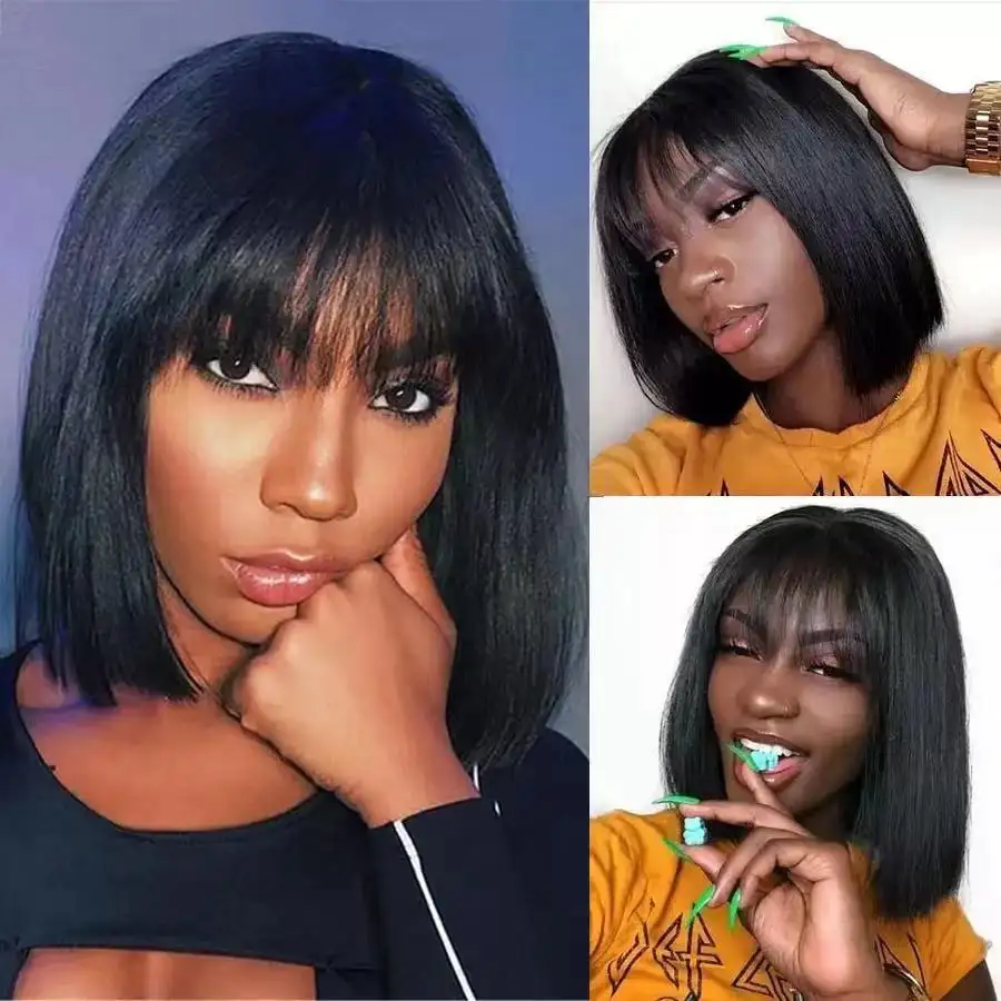 Wig Female Short Hair BoBo Head Air