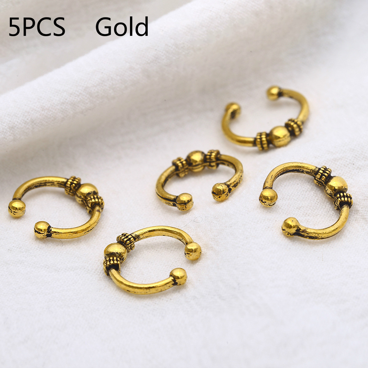 Metal Braided Hair Rings, picture 6 of 9