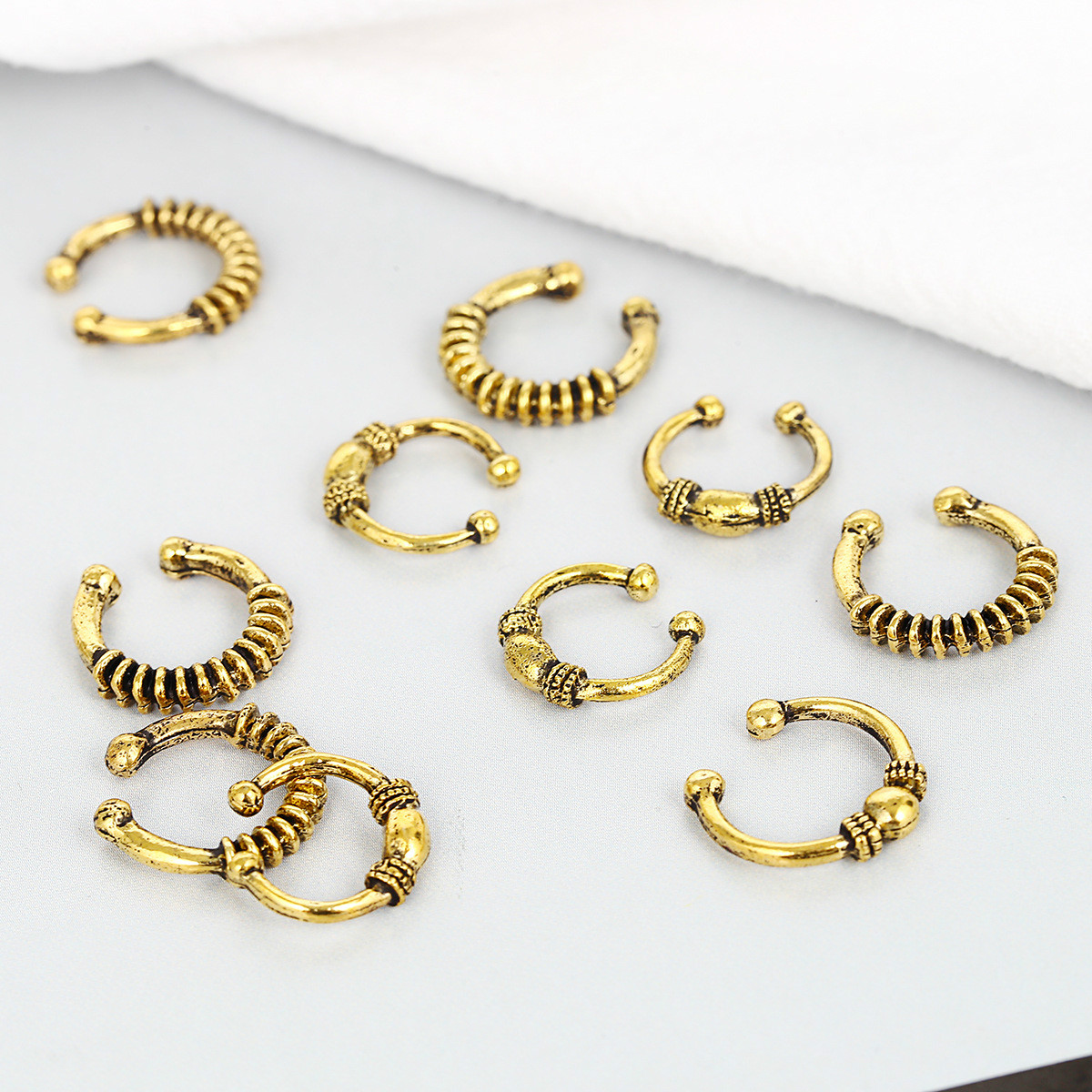 Metal Braided Hair Rings, picture 7 of 9