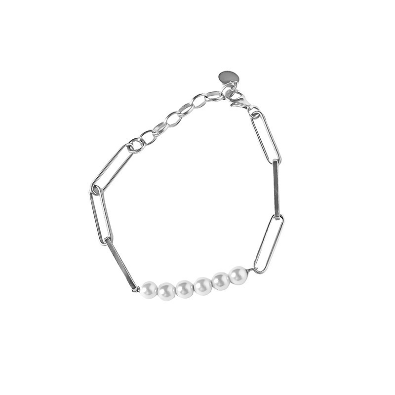 Vintage S925 Sterling Silver Pearl Bracelet