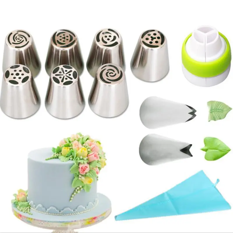 11pcs Russian Tulip Icing Piping Nozzles Tip Confectionery Flower