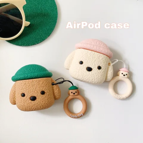 Compatible with Cartoon Hat Dog Suitable for Airpods Headset