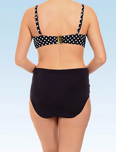 New Ladies Polka-Dot Split Swimsuit Plus Size Swimsuit Bikini