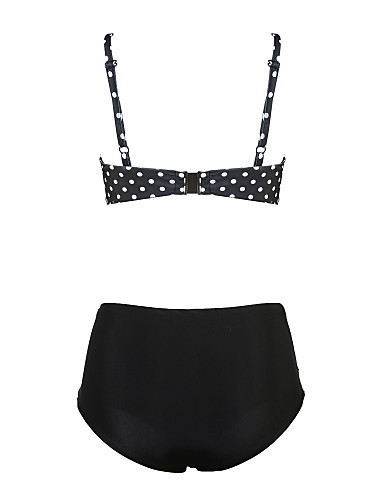 New Ladies Polka-Dot Split Swimsuit Plus Size Swimsuit Bikini - Image 4