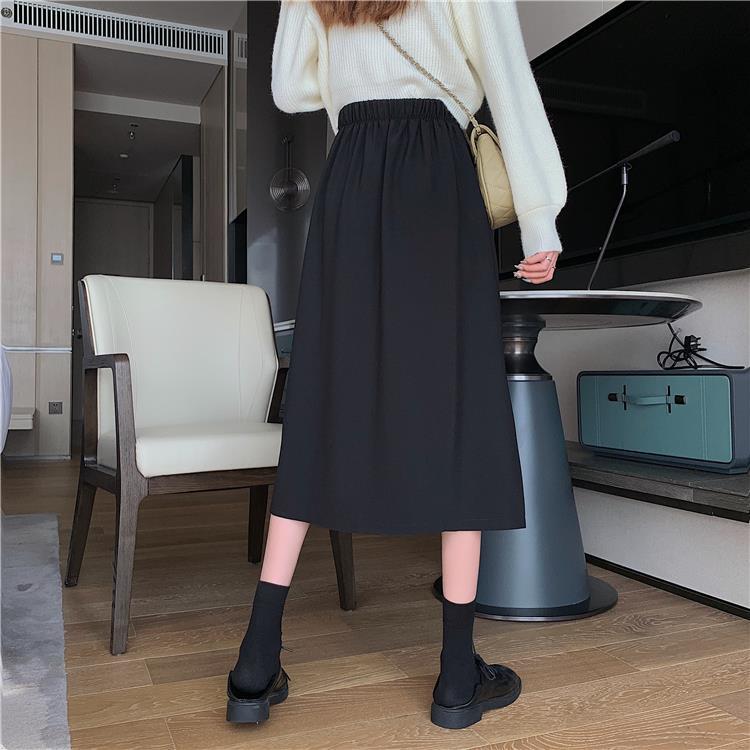 Slit Skirt, High Waist, Thin, Hip Skirt