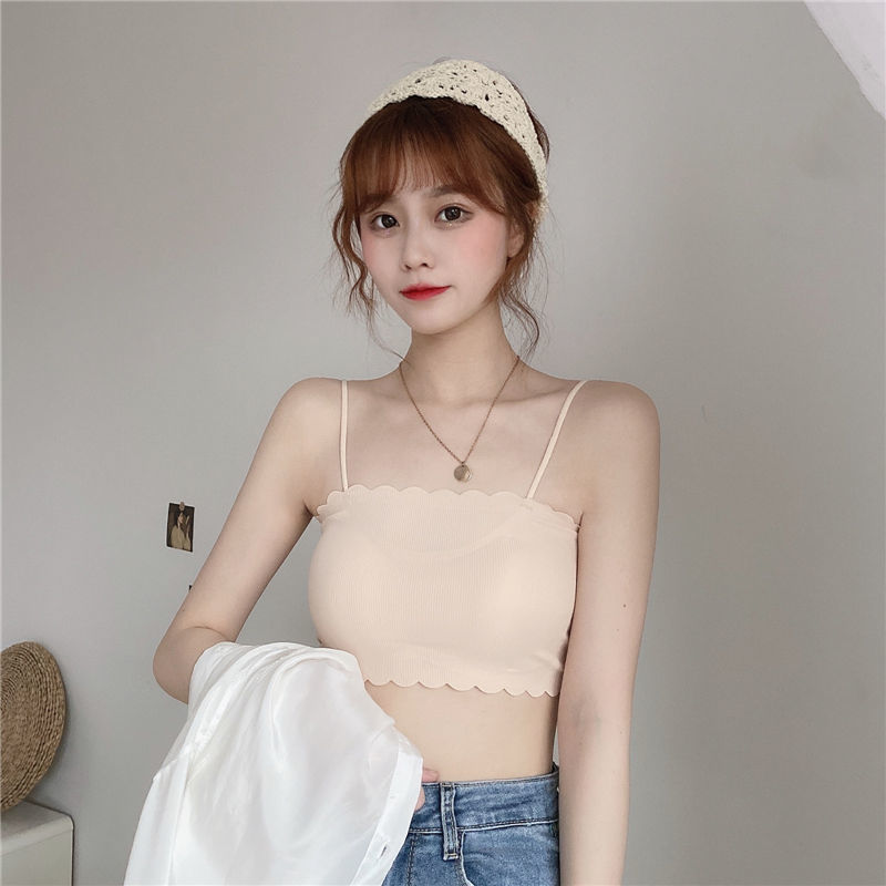 Title 6, Ice Silk Wrapped Chest Tube Top Girl Underwear ...