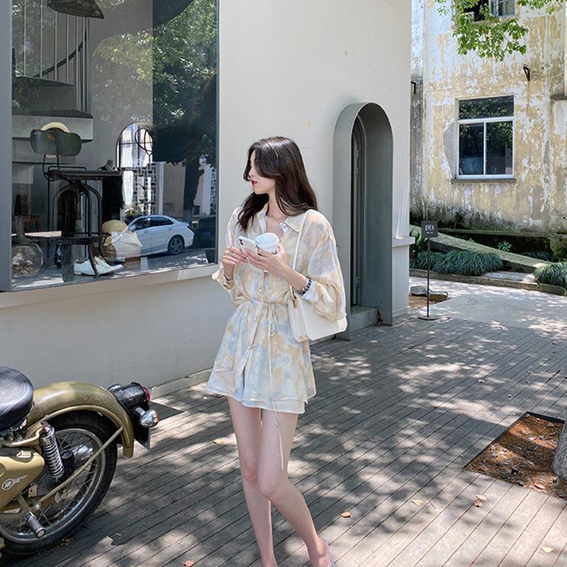 Women's Tie-dye Shirt Sun Protection Clothing