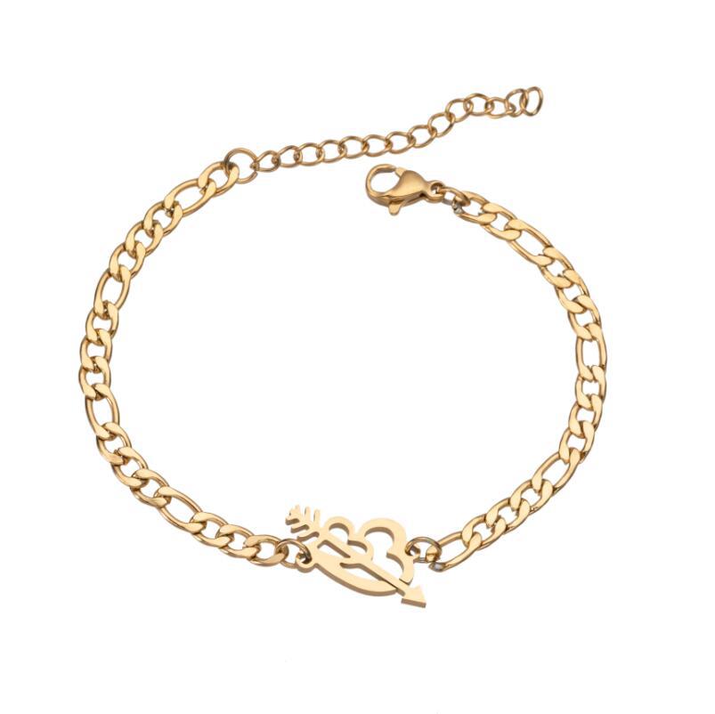 European And American Style Stainless Steel Skull Bracelet Ladies Simple