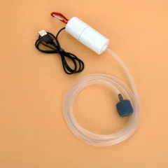 Aquarium Fish Tank USB Oxygen Air Pump Mute Energy Saving Supplies Portable Mini Aquatic Terrarium Fish Tank Accessories - White - View 1