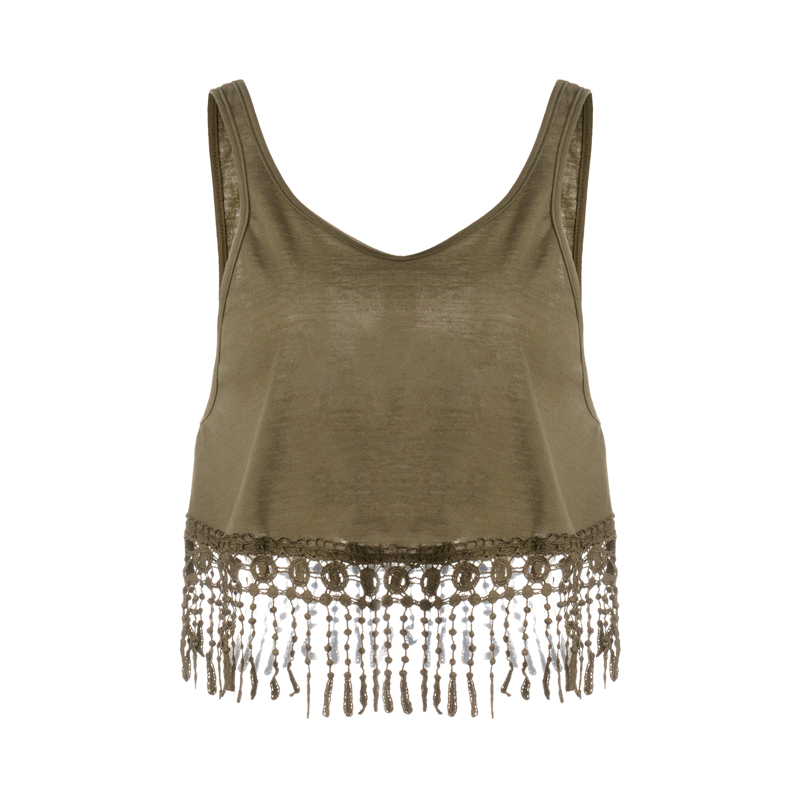 Title 4, Camisole Camisole Multicolor Fringed Bottoming ...