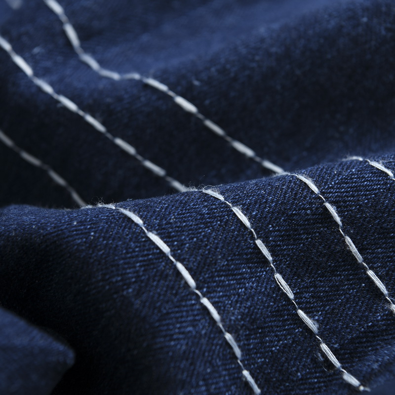 Herringbone Denim Denim Robe Loose Jacket