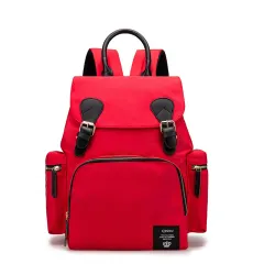 Multifunctional Large-capacity Backpack, Portable For Mother And Baby - Red - View 1