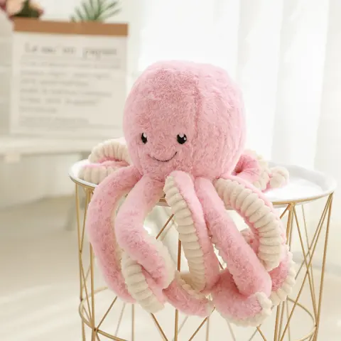 Lovely Simulation Octopus Pendant Plush Stuffed Toy Soft Animal