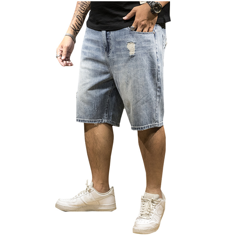 Men's Stretch Five-point Denim Shorts
