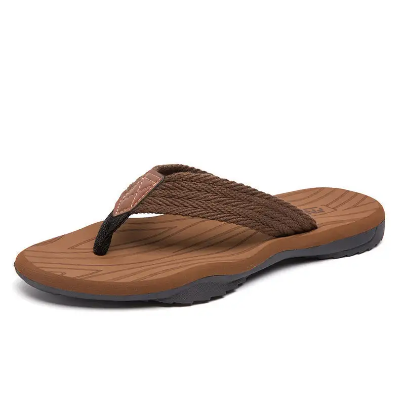 Men's Fashion Non-Slip Deodorant Beach Slippers Men's Personalized Flip Sandals