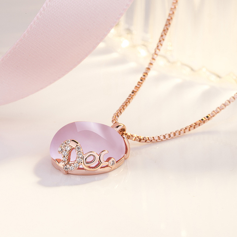 Crystal Apple Necklace Pendant Female Sweater Chain Pendant Jewelry Clavicle Korean