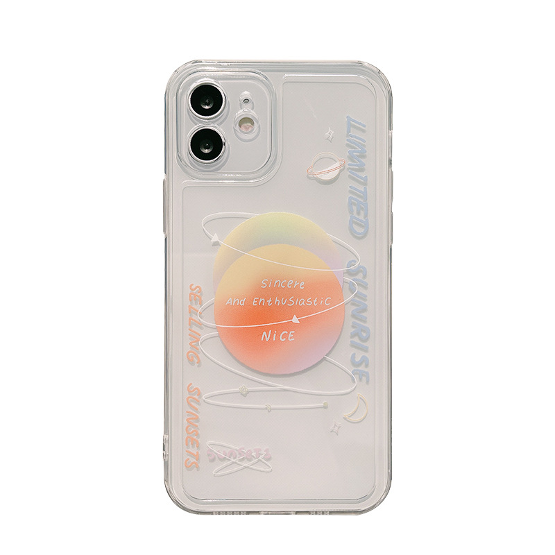 Funda TPU pintada luna personalizada compatible iPhone 11 XS 12Pro Max