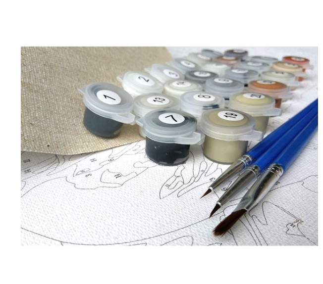 Family Of Snowmen - DIY Painting By Numbers Kit