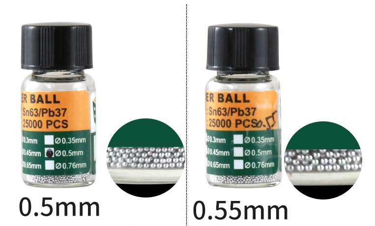 Low-temperature BGA Tin Hemisphere With Lead Tin Particles