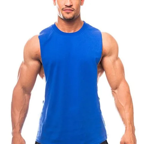Brand New Plain Tank Top Men Bodybuilding Singlet Gyms