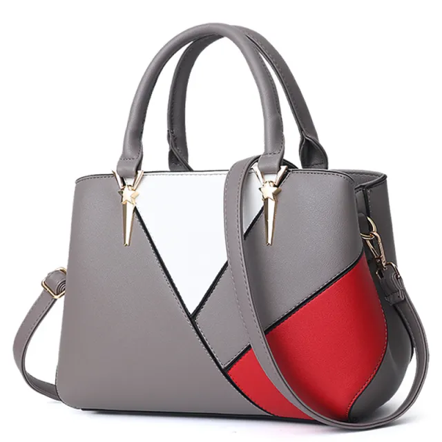 New Fashion Commuter Handbag Foreign Trade Big Bag Simple One shoulder Messenger Bag Grey - Shop at LoveMi