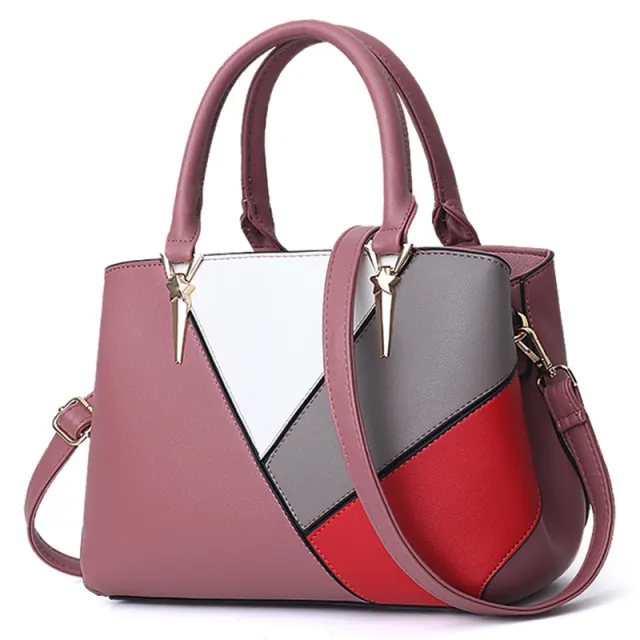New Fashion Commuter Handbag Foreign Trade Big Bag Simple One shoulder Messenger Bag Pink - Shop at LoveMi