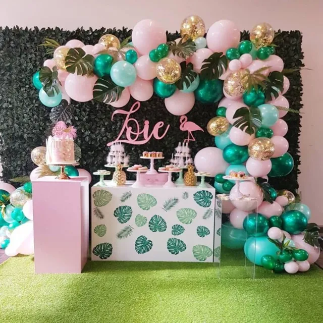 Party Balloon Decoration Deep Forest Party Decoration Arch Round Balloon Supplies Blue Pink Balloon Set - Shop at LoveMi