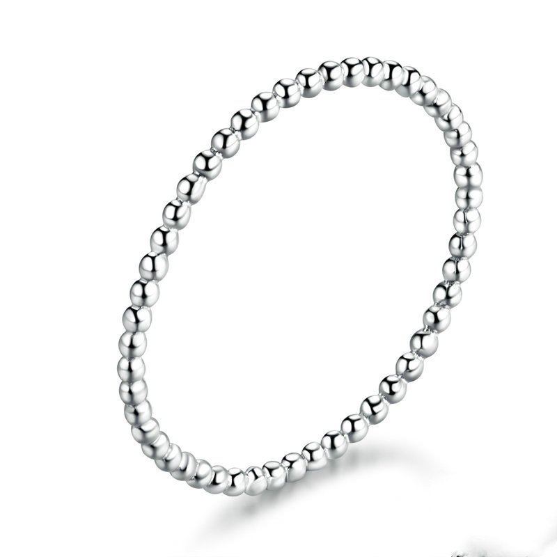 Korean Fashion Simple Stackable Sterling Silver Ring