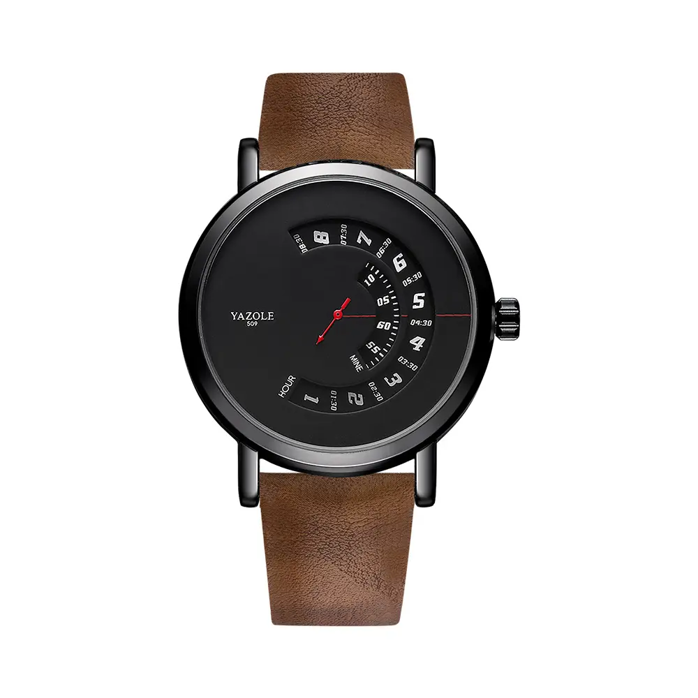Watch Men's Turntable Waterproof Quartz