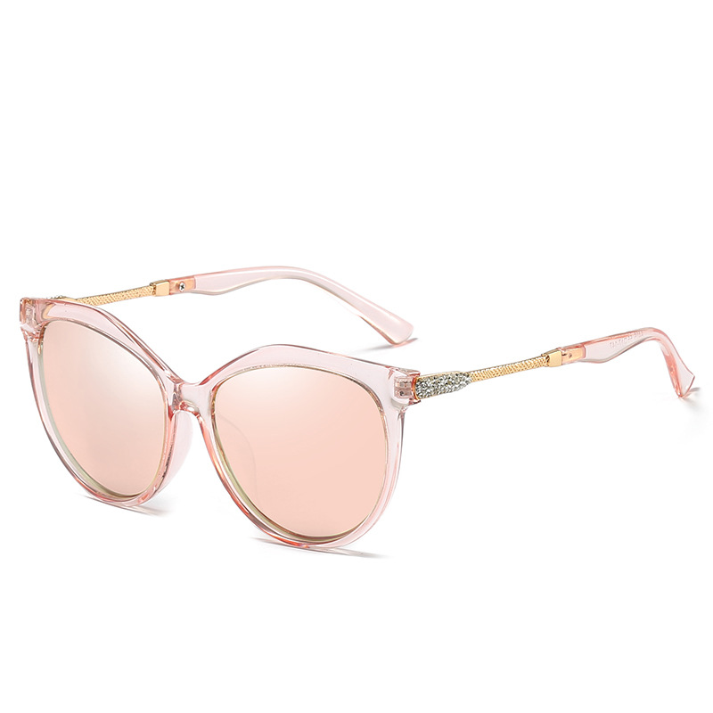 Polarized Color Film Lens Diamond Set Women’s Sunglasses