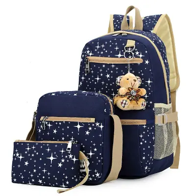 School Bags for Girls Women Backpack Star