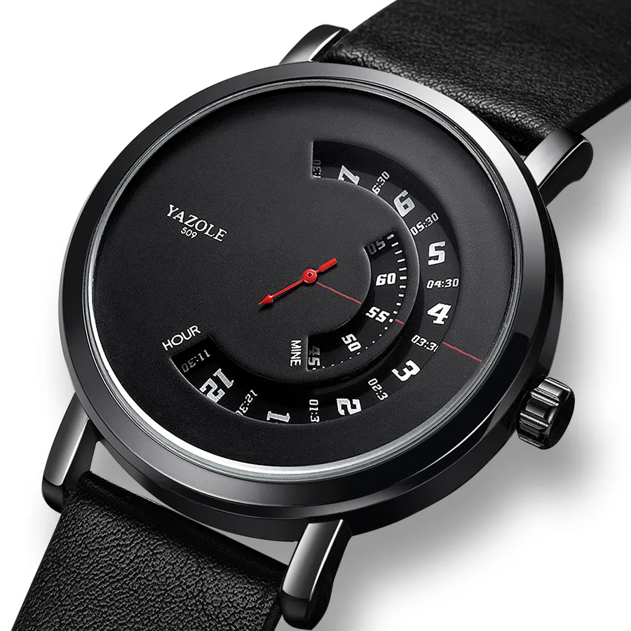 Watch Men's Turntable Waterproof Quartz