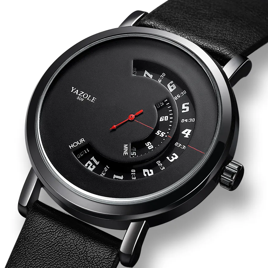 Watch Men's Turntable Waterproof Quartz