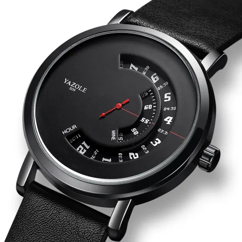 Watch Men's Turntable Waterproof Quartz