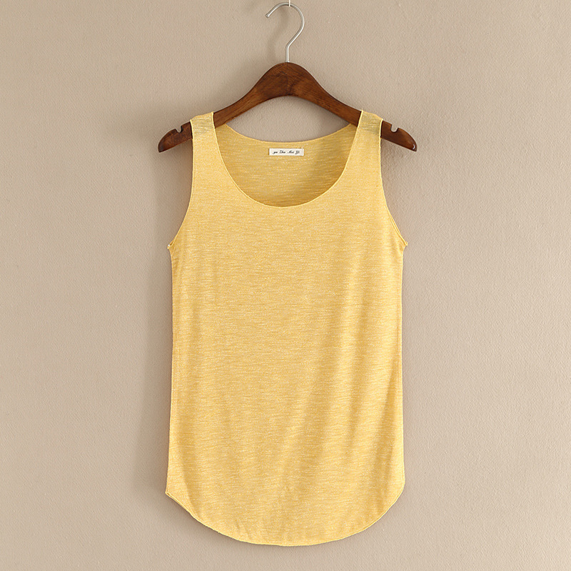 Title 5, Slim-fit U-shaped Sleeveless Bottoming Shirt