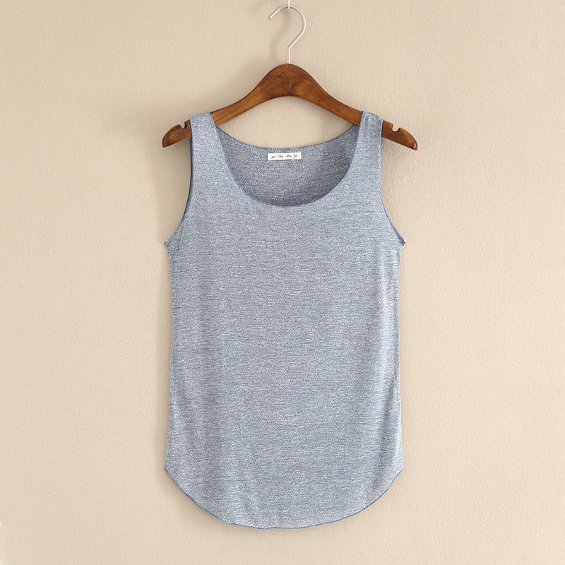 Title 7, Slim-fit U-shaped Sleeveless Bottoming Shirt