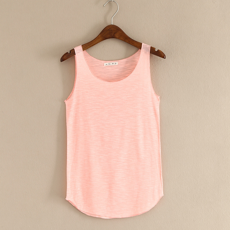 Title 6, Slim-fit U-shaped Sleeveless Bottoming Shirt