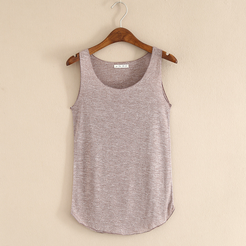 Title 10, Slim-fit U-shaped Sleeveless Bottoming Shirt