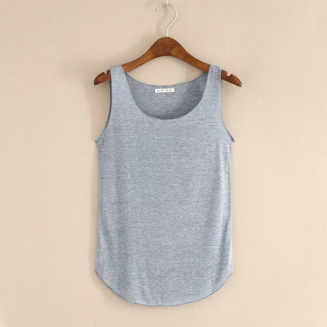 Slim fit U shaped Sleeveless Bottoming Shirt Navy Blue - Shop at LoveMi