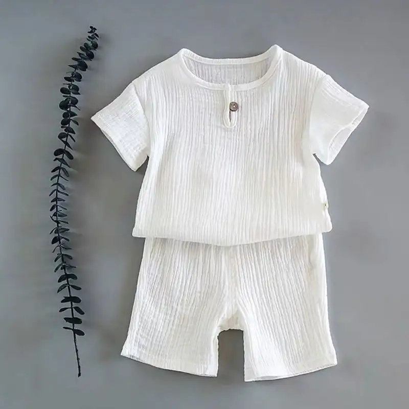 Boy and Girl Baby Short-sleeved Summer Suit